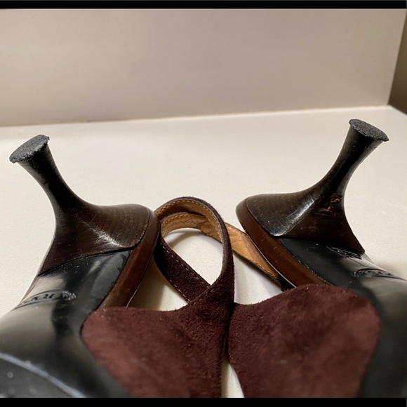 Tod's Suede Slingback Pumps in Brown - Picture 9 of 9